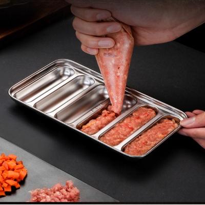 Stampo per salsiccia in acciaio inossidabile 304 per hot dog per bambini che fa stampi fai da te prosciutto al forno scatola per salsicce strumenti per la cottura della cucina domestica