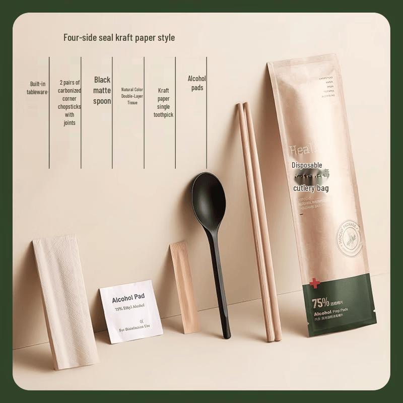 Disposable Chopsticks & Spoon Cutlery Set