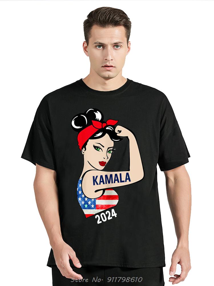 Kamala Harris 2024 President Classics America Flag Vote Short Sleeve T-Shirt For Comfortabl O-Neck Tshirtunisex Clothing