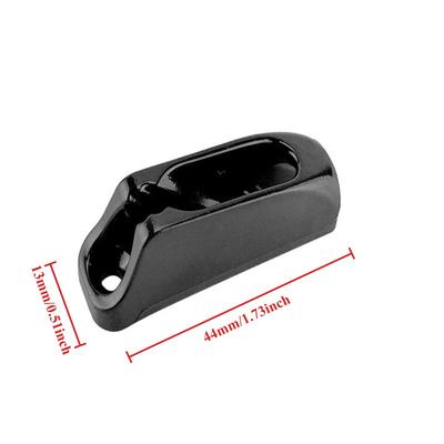 2Pcs/4Pcs Boat Jam Cleat Self-Lock Rope Black Nylon Clam Cleat Cord Tensioner Runner Canoeing Kayak Surfing Marine