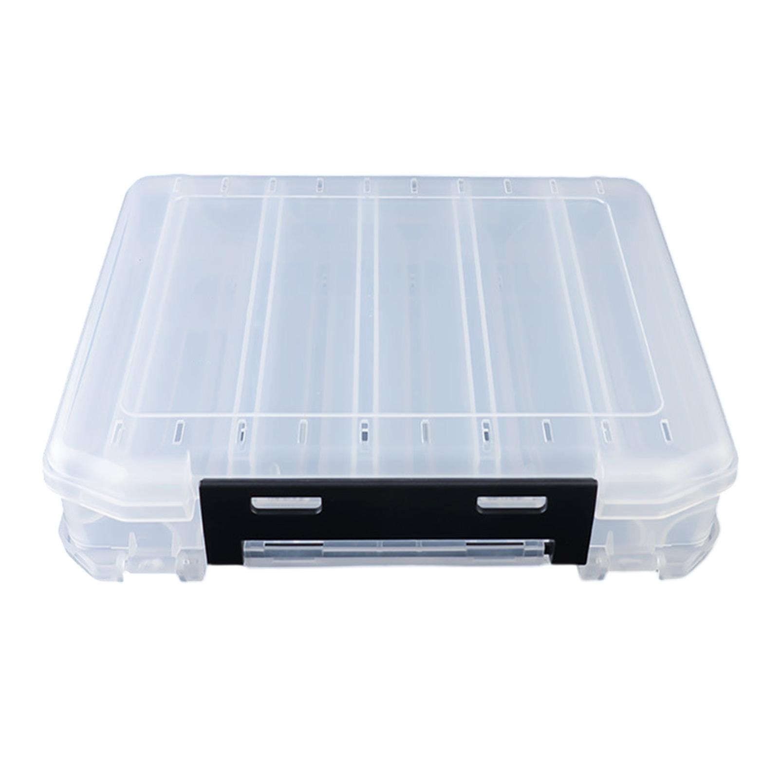 

Clear Terminals Fishing Tackle Box Waterproof Fishing Hook Storage Lures Baits Hook Storage Case Tackle Organizers Box M