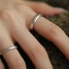Chic Geometry Vintage Inspired Open Ring For Couples Adjustable And Design Fashionable
