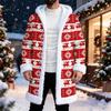 Men's Casual Christmas Print Jacket Holiday Outerwear