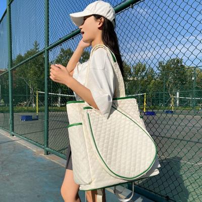 2 Rackets Badminton Backpack Nylon Sports Equipment Bag Tennis Racket Bag  Exercise Gym Equipment