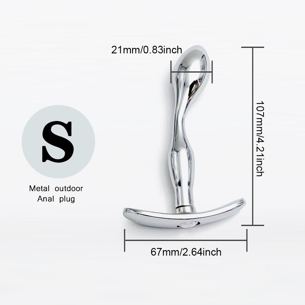 Metal Anchor Base Anal Plug Anchor Base Outdoor Butt Plug Dildos Vaginal Plug Anal Expansion Couple Masturbating Adult Sex Toys