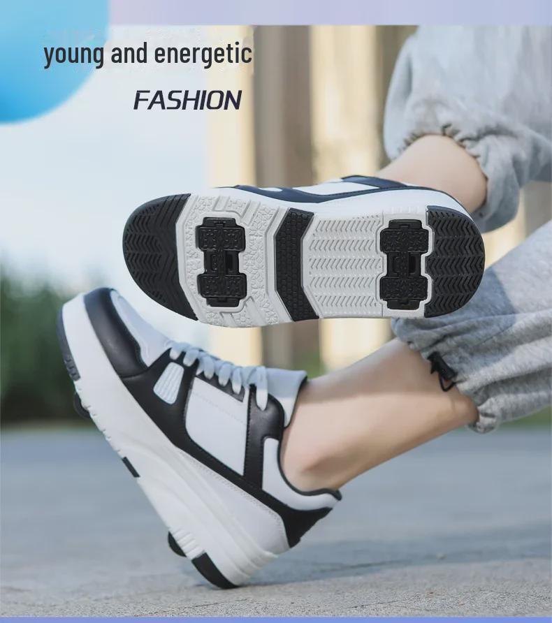 Ultra-Light Unisex Student Running Shoes with Detachable Wheels