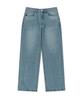 WACKY WILLY Basic Washed Denim Pants Blue