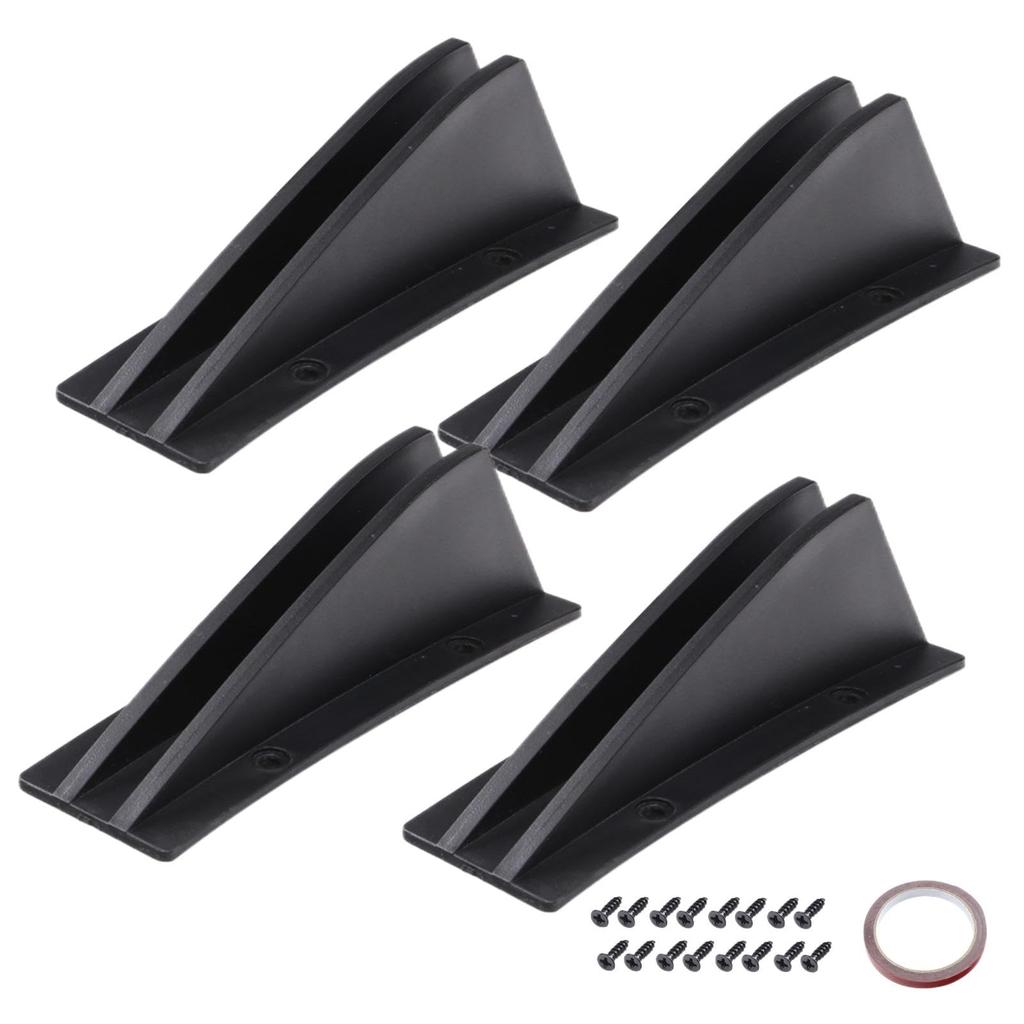 Rear Bumper Spoiler,Rear Bumper Lip ,4 Car Shaker Fin Wing Spoiler | Rear Bumper