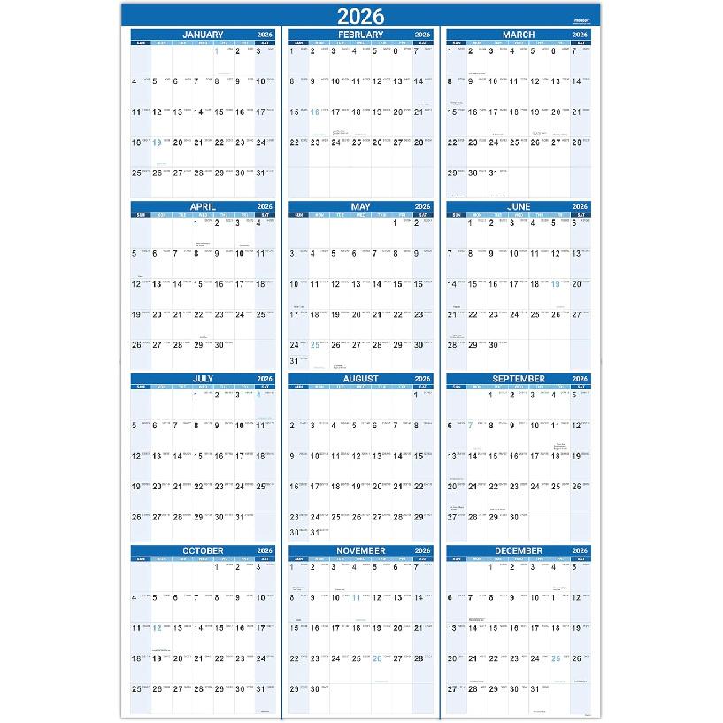 2026 Calendar - JAN 2026 - DEC 2026, 14.6'' X 11.4'', Wall Calendar 2026, Twin-Wire Binding, 12 Months Calendar, Premium Paper