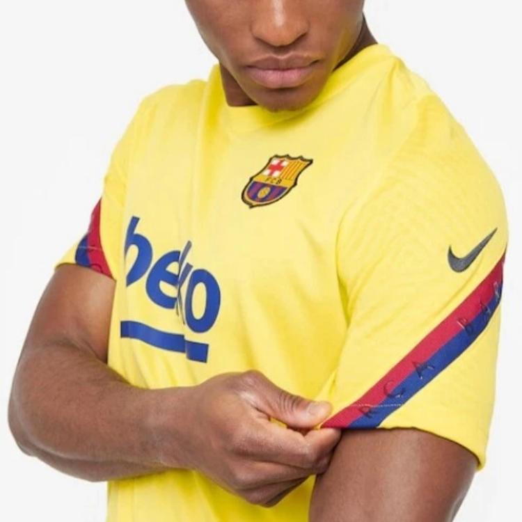 Nike FC Barcelona Temporada 19/20 Camiseta de Fútbol Cómoda Versátil de Secado Rápido de Manga Corta Unisex CD3204-705