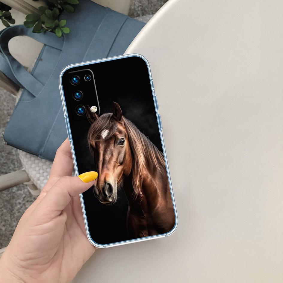 MY11 Fine Horse Transparent Phone Case for LG K22 K30 K40 K40S K41 K42 K50 K50S K51 K51S K52 K61 K62 K71 K92 Q60 Q61 V40 V50 V60