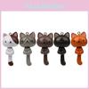 Long Tail Polyresin Cat Figurine With Keyring For Car Decor And Gifts Event