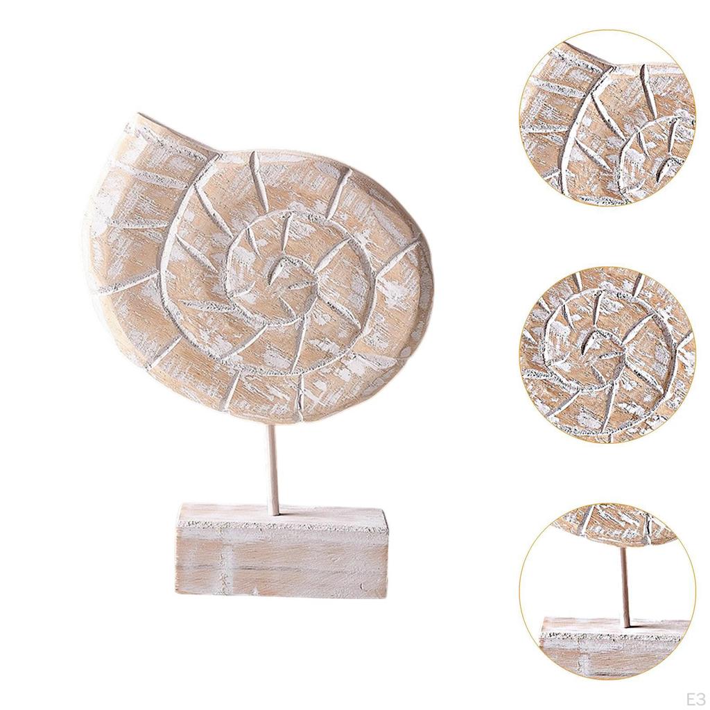 Artistic Wooden Statue for Beach House Mantel And Living Room