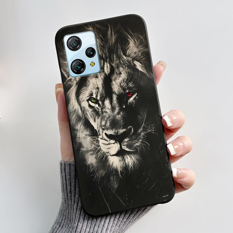 For Blackview A53 Case Blackview A53 Pro Back Cover Luxury Cute Love Rabbit Funny Black TPU Soft Silicone Protective Phone Case