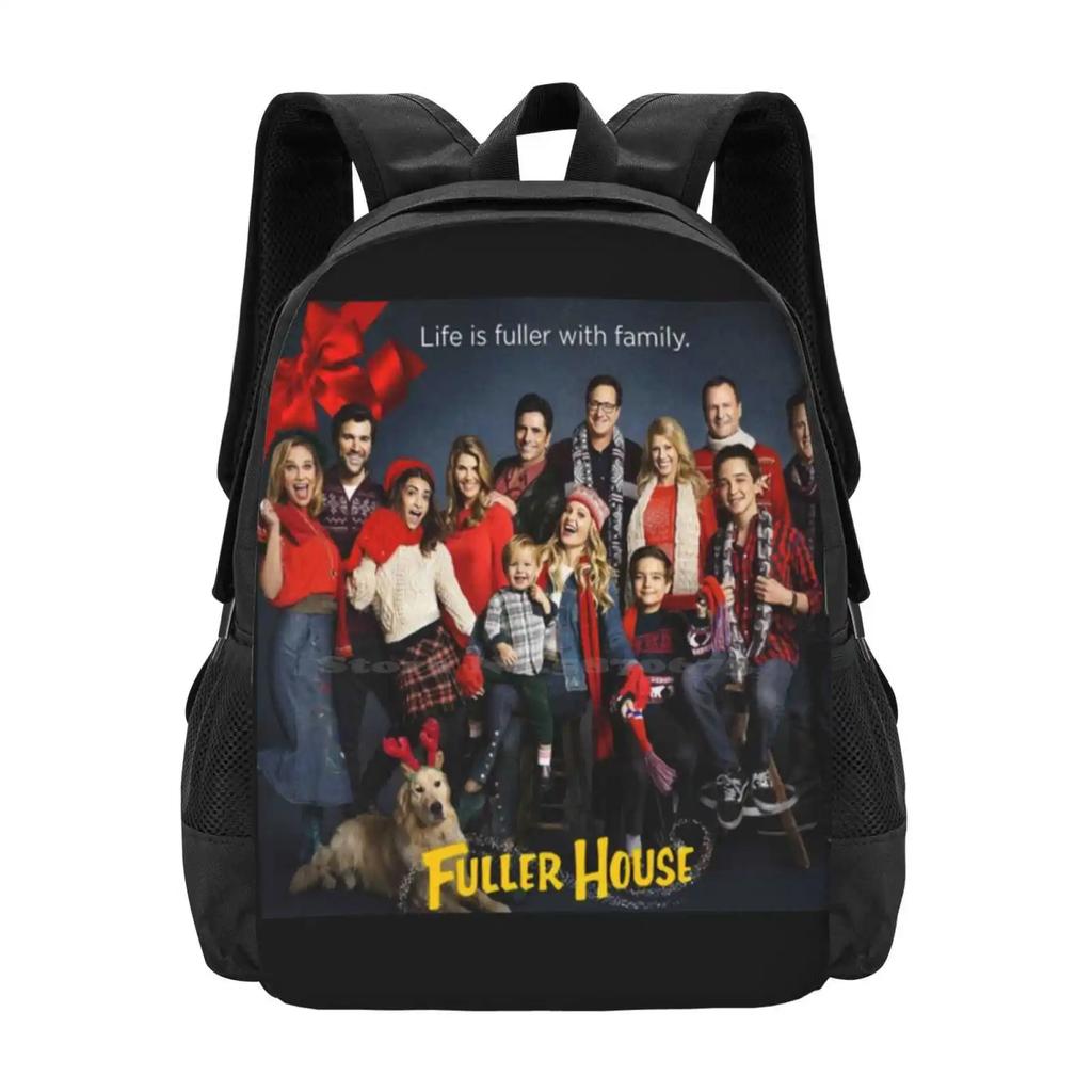 Fuller House Cast-Christmas Holidays Hot Sale Backpack Fashion Bags Christmas Holidays Winter Ugly Sweater Santa Gibbler Style