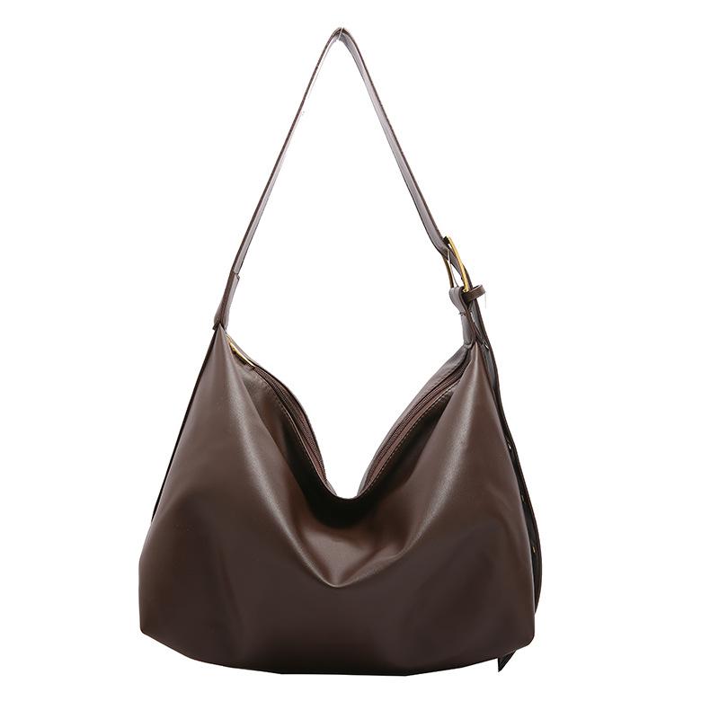 New trendy fashion soft collapse wind single shoulder large capacity high-end women's bags go out versatile class messenger bag