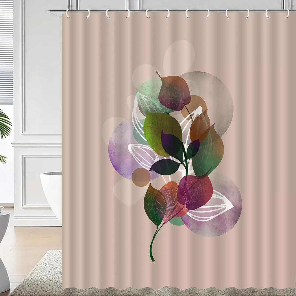 Light Luxury Exquisite Floral Shower Curtain – High-End Elegant Bathroom Decor, Multi-Functional & Decorative Use