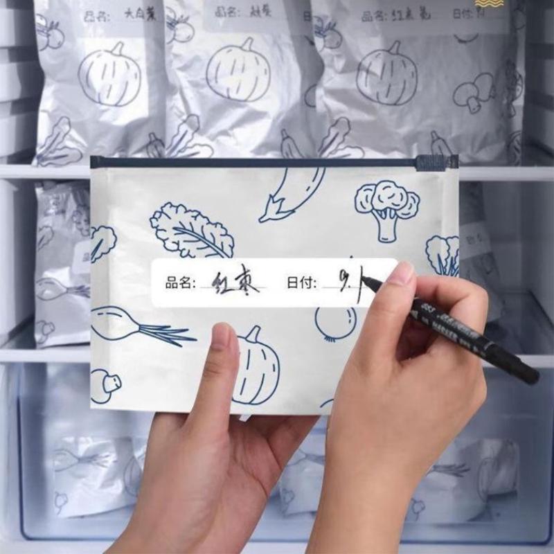 Thickened Aluminum Foil Sealed Bags With Expandable Space Moistureproof Food Containers For Kitchen Organization