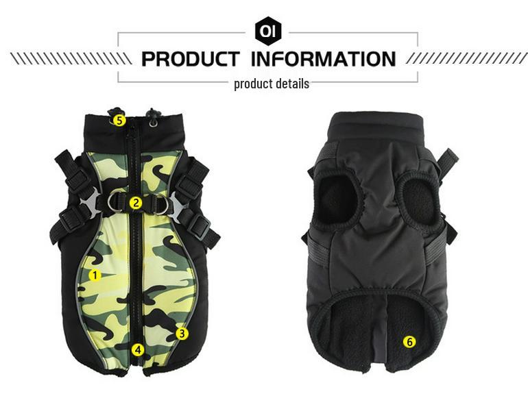 Warm Waterproof Reflective Dog Coat for Small & Medium Dogs