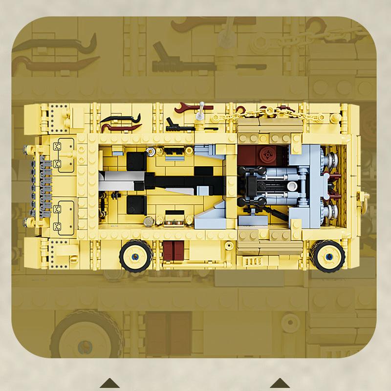 WW2 World War Germany Army Tank Military Vehicle Building Block Bricks Toys Birthday Christmas Children's Day for Boys Kids Adult