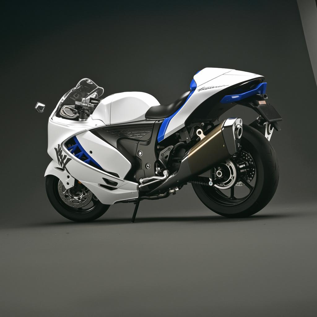 Spray 1/6 SUZUKI HAYABUSA GSX-1300R Alloy Diecast Motorcycle Model Collection Hobby High Simulation Home Decoration Ornament Boy
