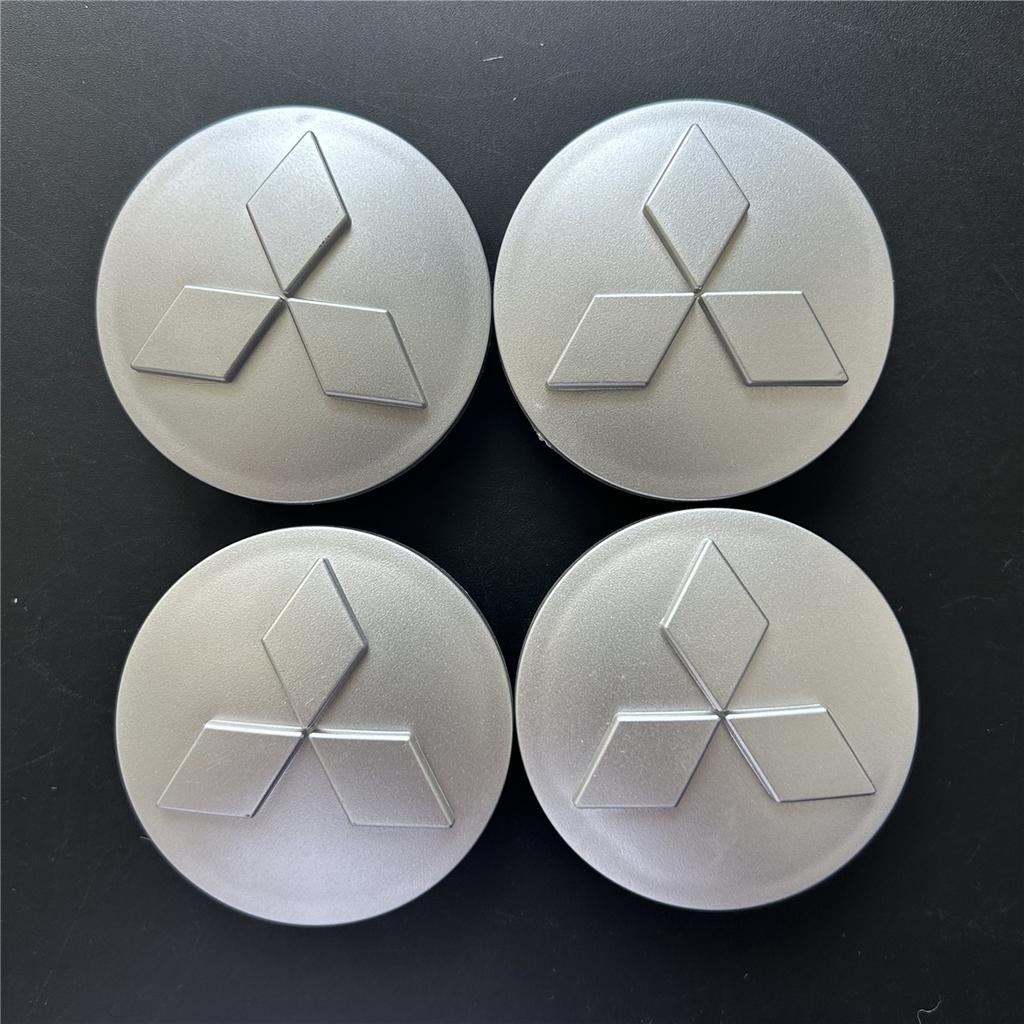 60mm 4pcs/set Car Wheel Center Caps Cover For Mitsubishi ASX Ralliart Outlander Lancer Pajero Eclipse Galant Hubcaps Accessories
