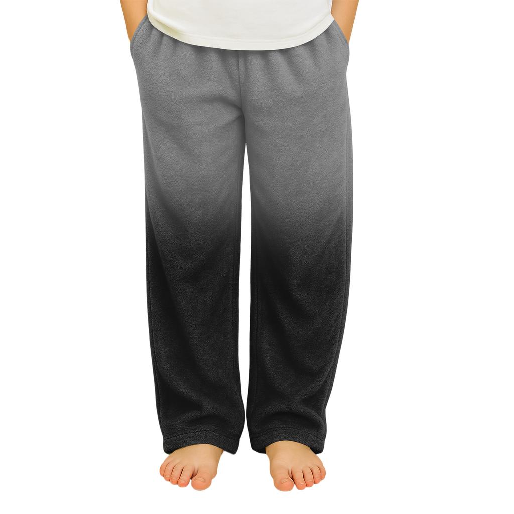 Fashionable Children's Versatile Gradient Print Pocket Casual Pants