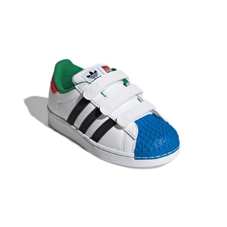 Kp LEGO x adidas Superstar CF J Vita Rd Bl Barn Sneakers Molnvit  Krnsvart H03963 i Sverige fr priset frn 1622 | Joom