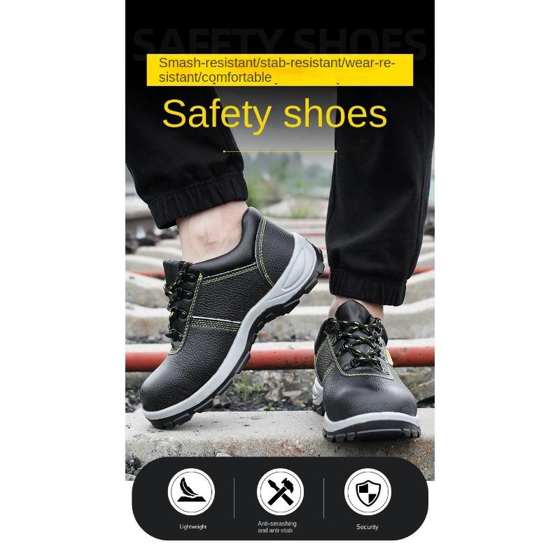 Labor Insurance Shoes Men's Steel Baotou Anti-smashing, Anti-piercing, Non-slip Construction Site Protective Labor Insurance Shoes