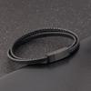 Special Luxury Style Leather Combination Splicing Men's Leather Bracelet Three Colors DIY Size New Year's Surprise Gift
