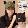 Cute Cat Ears Aviator Sunglasses Hat - Women's & Children's Sunshade Cap