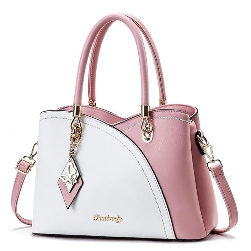 

ag women s new fashion handbag large capacity plaid contrasting color women s bag shoulder messenger bag