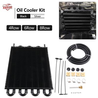 4-reihig, 6-reihig, 8-reihig, Aluminium-Universal-Ölkühler-Set, Ölkühler, Auto-Auto-Getriebe, automatischer manueller Kühlerkonverter
