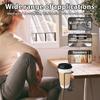 Desk Cup Holder Metal Iron Desk Bottle Storage Tray With Adjustable Side Opening Anti Spill Cup Holder for Home Office Dormitory
