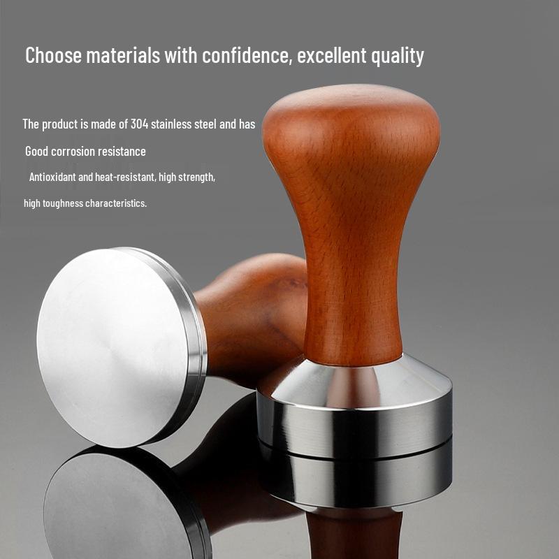 Electroplated Stainless Steel Coffee Tamper for Espresso Machines (51/53/58mm)