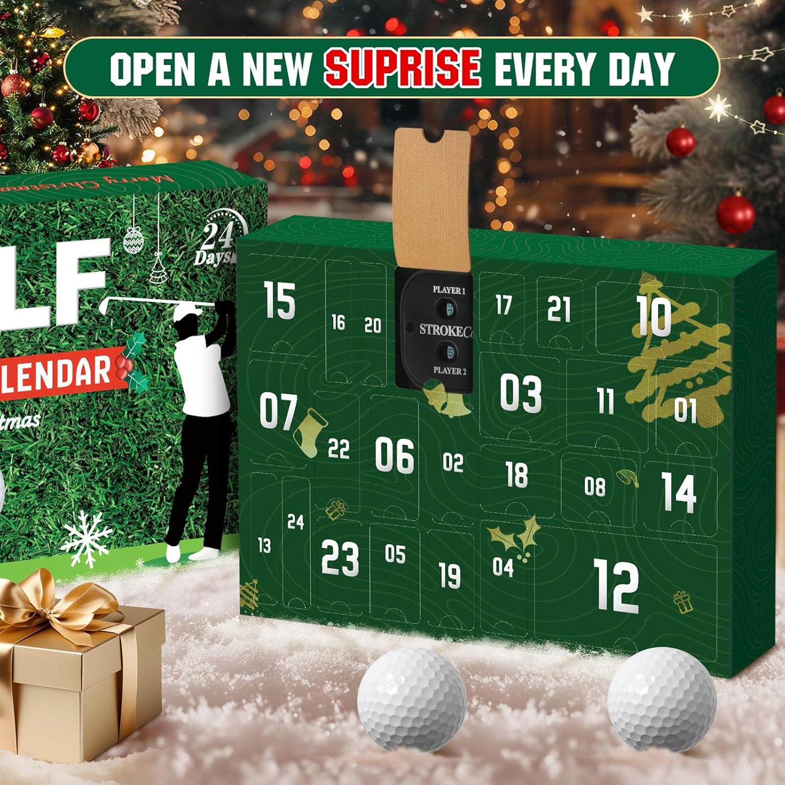 

Christmas Countdown Calendar 24 Days Golf Accessories Set Vacation Countdown Calendars For Women Men Teens Boys Girls Father A