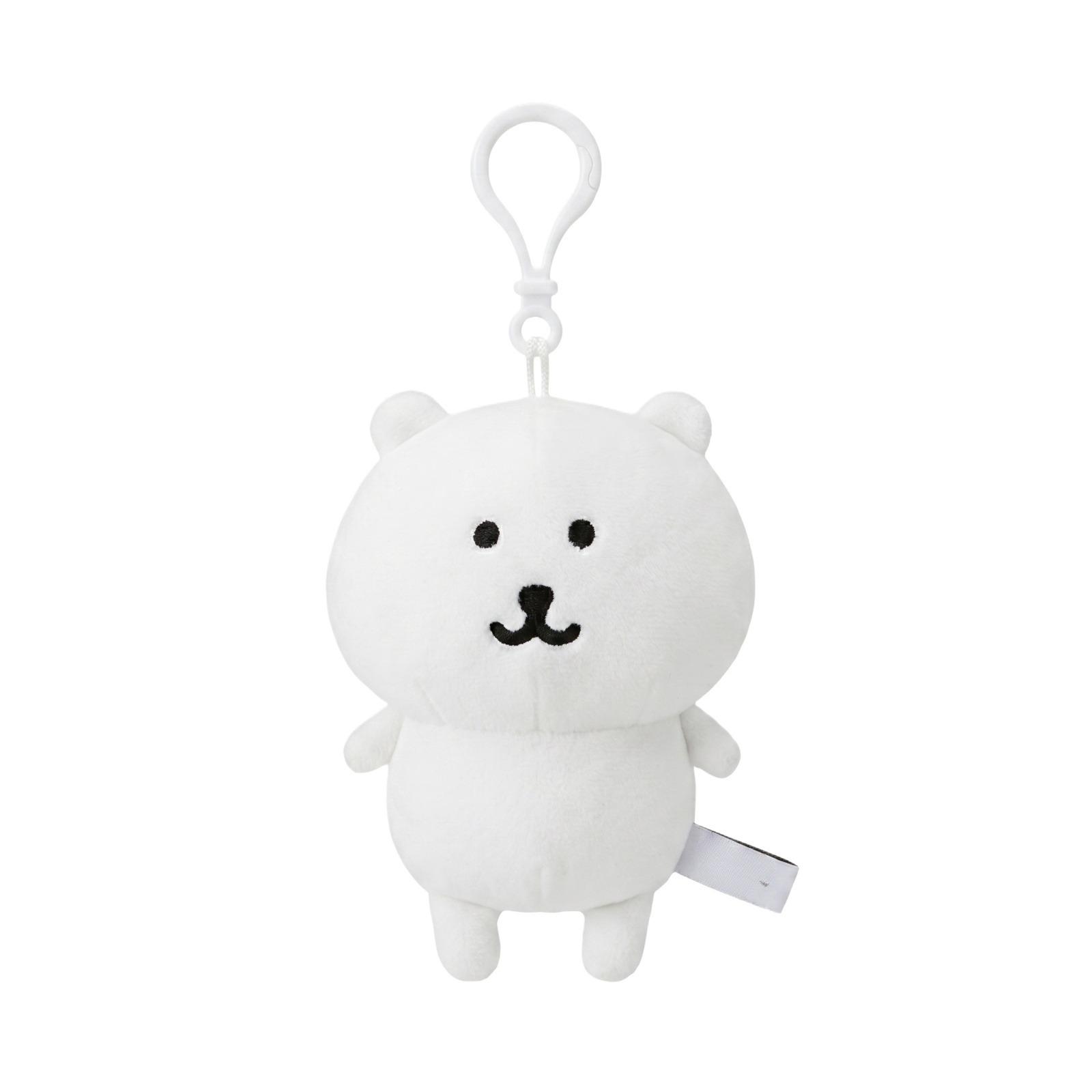 

Plush Stuffed Animal Toy Soft Fabric Hanging Keychain Accessory for Bag Car Home Decoration One Size білий