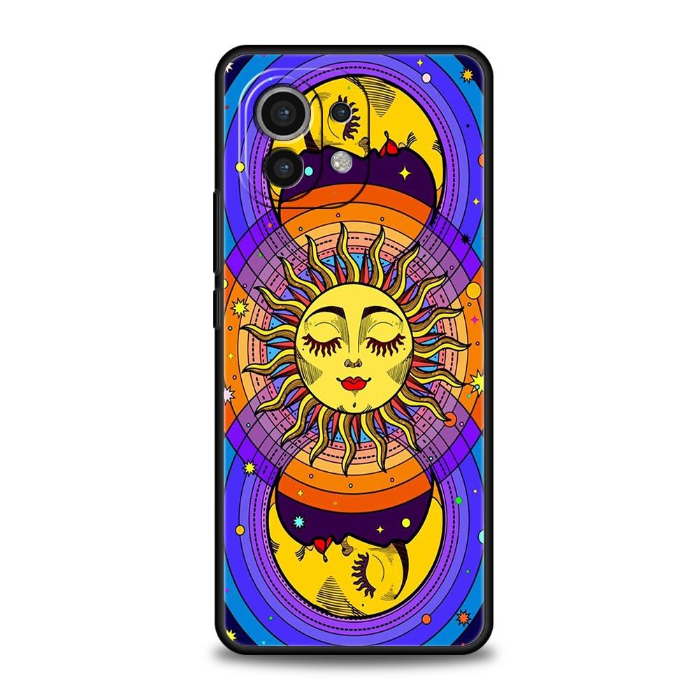 Phone Case Cover for Xiaomi Mi 17 15 14 13 12 11 Ultra 15T 14T 13T 12T 11T Pro Lite 5G Soft TPU Capas Funny Sun Moon Face Fundas