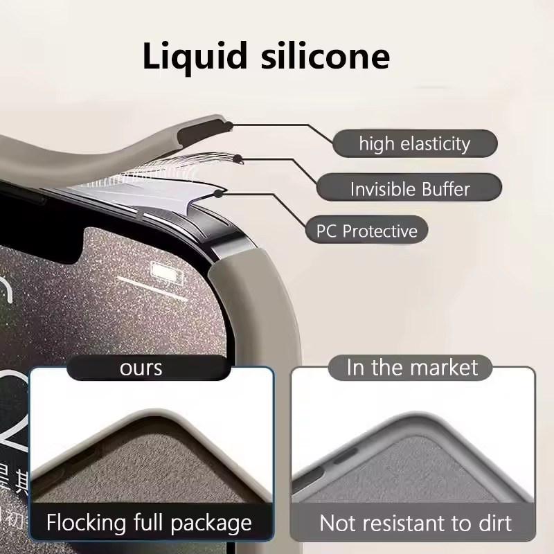High Quality Liquid Soft Silicone For Magsafe Wireless Charge Magnetic Case For iPhone 17 16 15 14 13 12 11 Pro Max 16E Cover