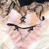Sexy Hollow Women Underwear Summer Lace Embroidery Push Up Bra Set Bow Decoration Youth Lingerie Romantic Bras Panties Set