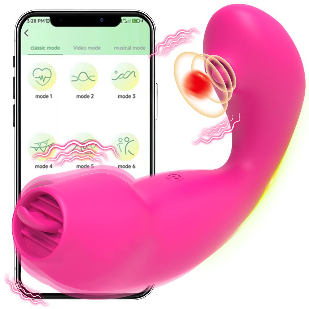2 In 1 Powerful Licking Tongue Vibrator 10 Flapping Vibrating Clit G Spot Stimulator Masturbator  Erotic Sexy Toys Girls Adults