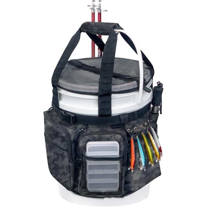 

Professional Fishing Tool Organizers Bag Tear Resistant Fabric Weatherproofed Base Speciality Pocket Configuration 1