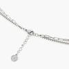 Jbans Classic 06 Cube Double Layered Chain Necklace (C2403-An826_Sv)