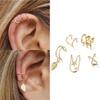 Personnalité créative Cartilage en forme de U Double couche Piercing oreille Stud