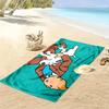 The Adventures of Tintin Print Beach Towel, Large Soft Quick Dry Towel for Beach Camping Swimming