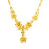 Korean Fashion Plated Five Flowers Bridal Wedding Collar Chain Necklace Pendant