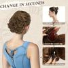 Womens Matte Curly Ponytail Hair Extensions Natural Fluffy Large Wave Synthetic