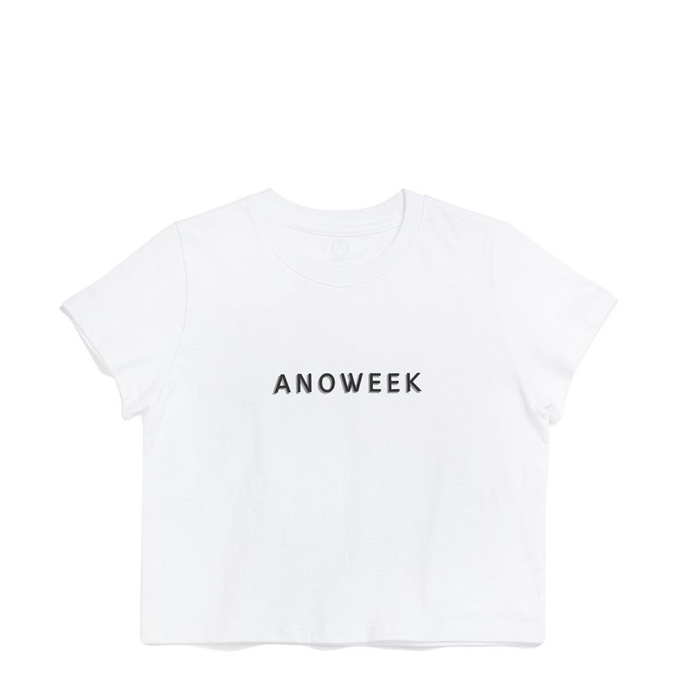 Anowick Anw Gradation Logo Crop T White/M/Free
