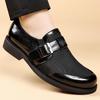 Fashion Quality Non Slip Sole Formal Leather Shoes Luxurious Mesh Perforated Breathable Business Office Casual Leather Shoes Men Loafers