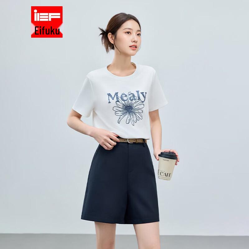 IEF 2026 Spring Floral Print Short Sleeve T-Shirt M